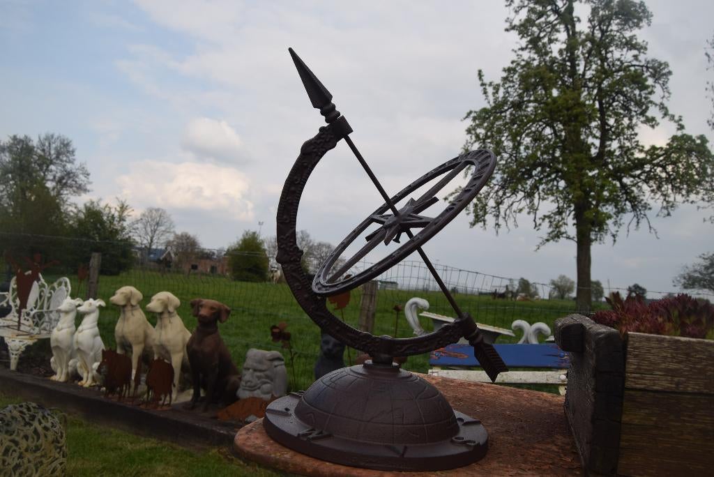 GEPATINEERDE GIETIJZEREN ZONNEWIJZER, Tuin en Terras, Zonnewijzers, Ophalen of Verzenden, Nieuw