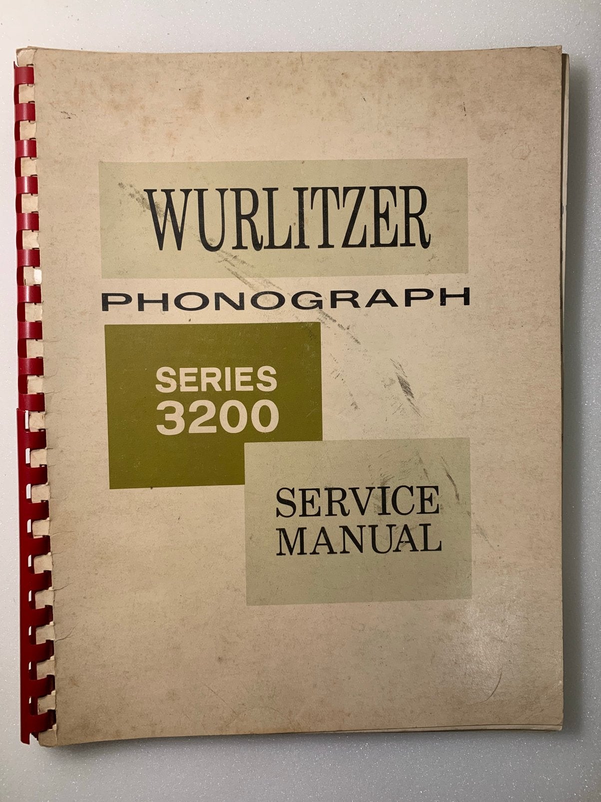 Manuel d'entretien du Wutlitzer 3200 (original), Enlèvement, Utilisé, Wurlitzer
