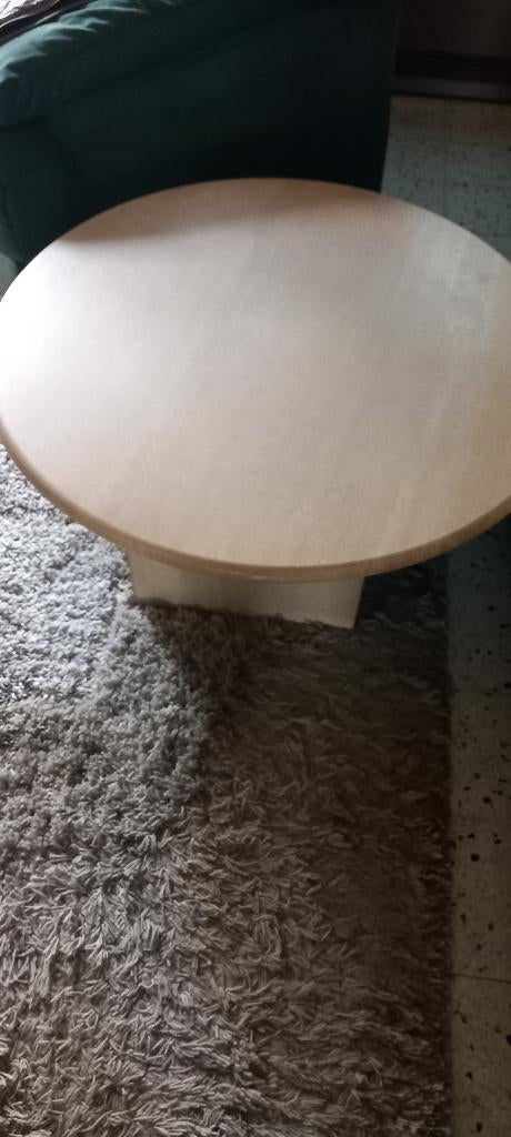 salontafel, Kan voor alle stijlen gebruikt woden, Rond, Comme neuf, Enlèvement