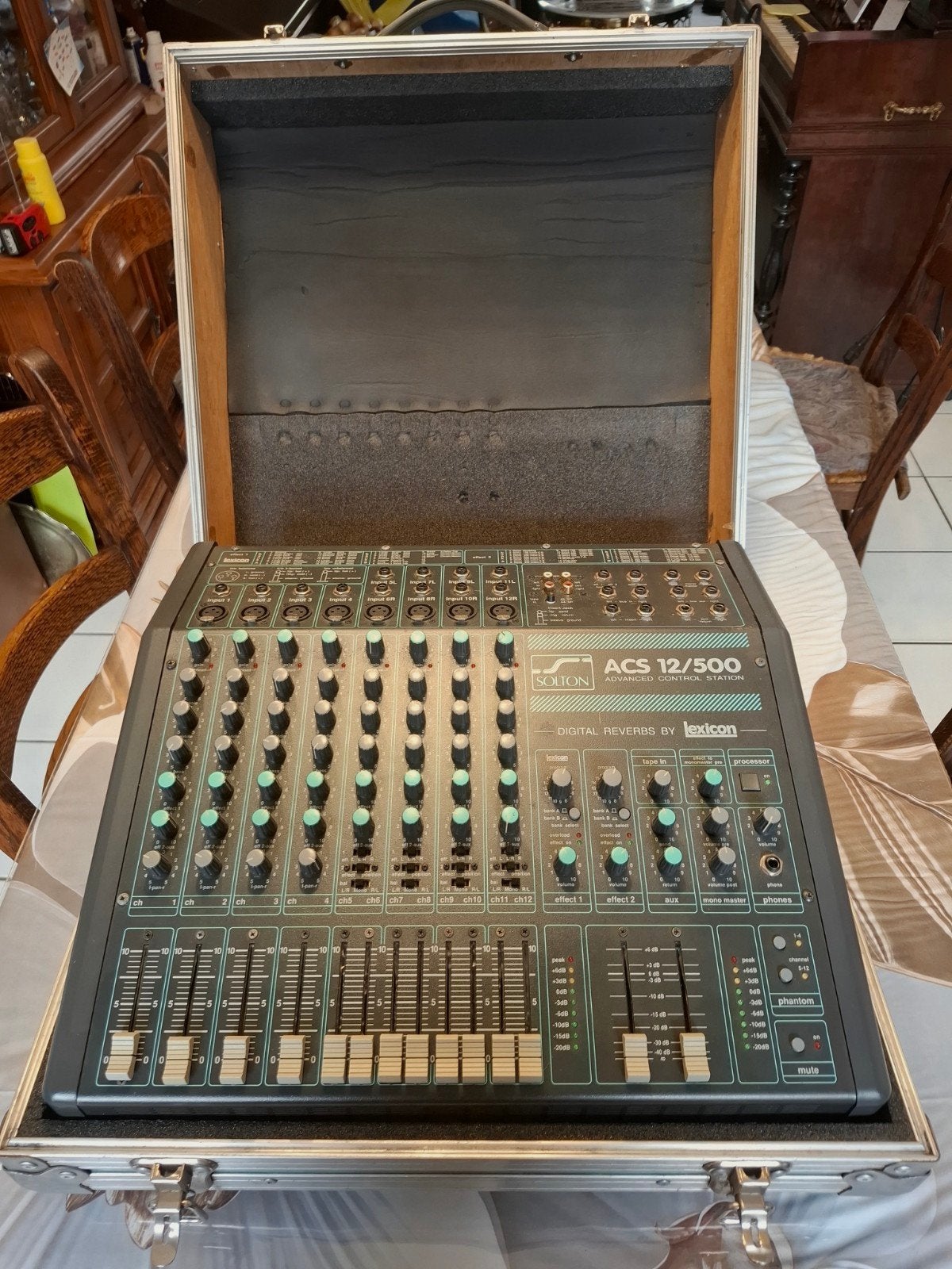 MÉLANGEUR/AMPÈRE/MÉLANGEUR SOLTON ACS 12/500, Musique & Instruments, Enlèvement ou Envoi, Comme neuf, 500 à 1000 watts, Sono