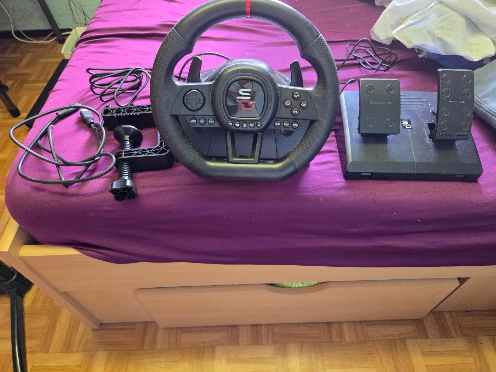 Xbox game stuur + pedalen, Games en Spelcomputers, Ophalen, Nieuw, Stuurtje of Sportattribuut, Xbox One