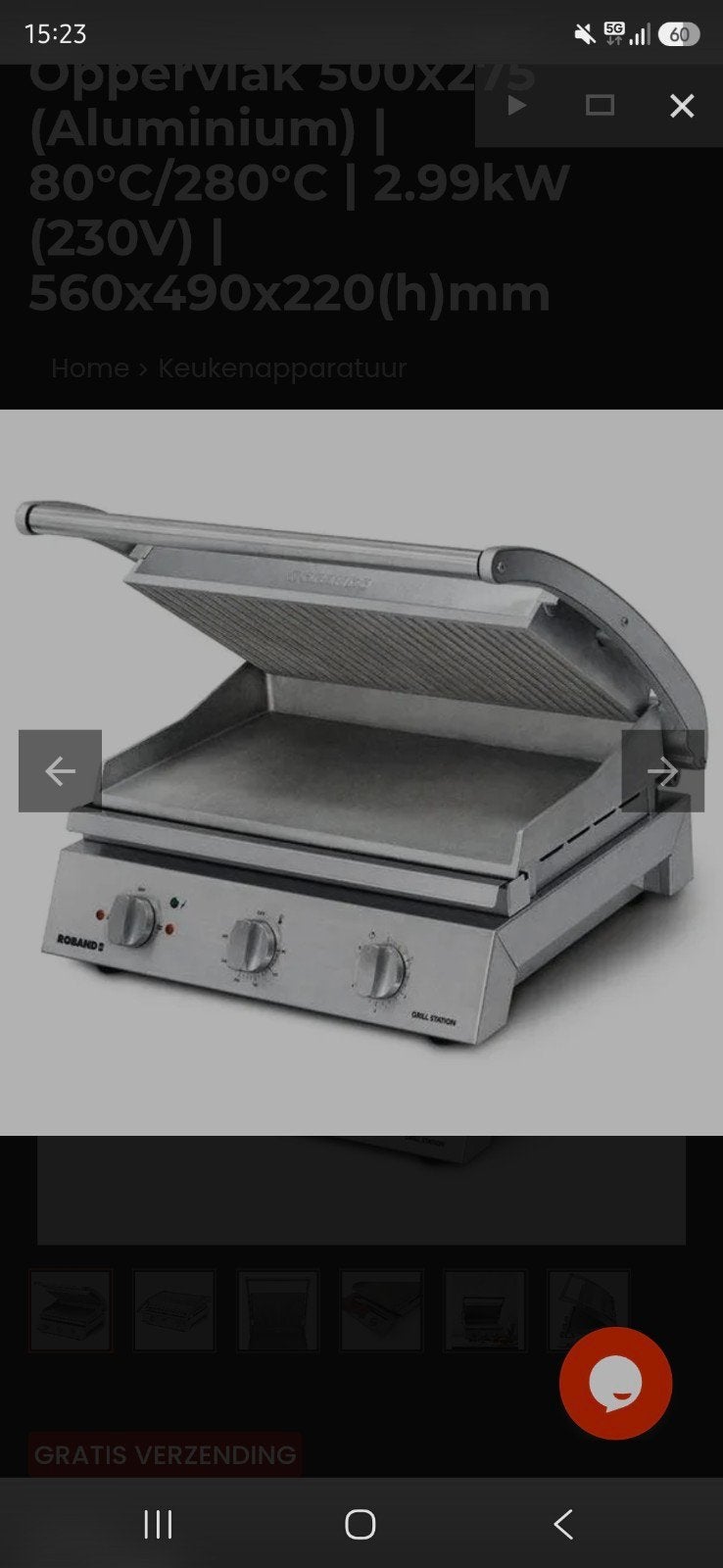 contac/panini grill 10 x gebruikt, Electroménager, Enlèvement