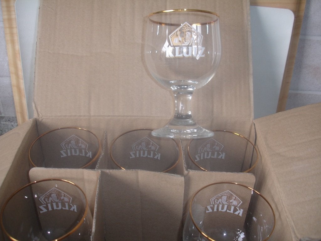 Bierglas Kluiz, 25cl, brij. De Kluiz, € 1,50 stuk, Ophalen of Verzenden, Nieuw, Glas of Glazen, Overige merken