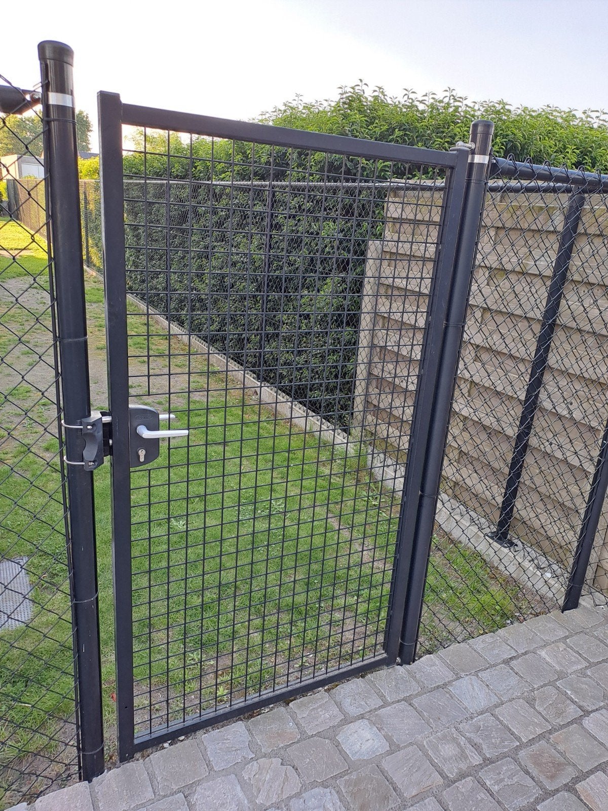 Deur hekwerk Locinox, Ophalen, Gebruikt, Gaashekwerk, Met poort