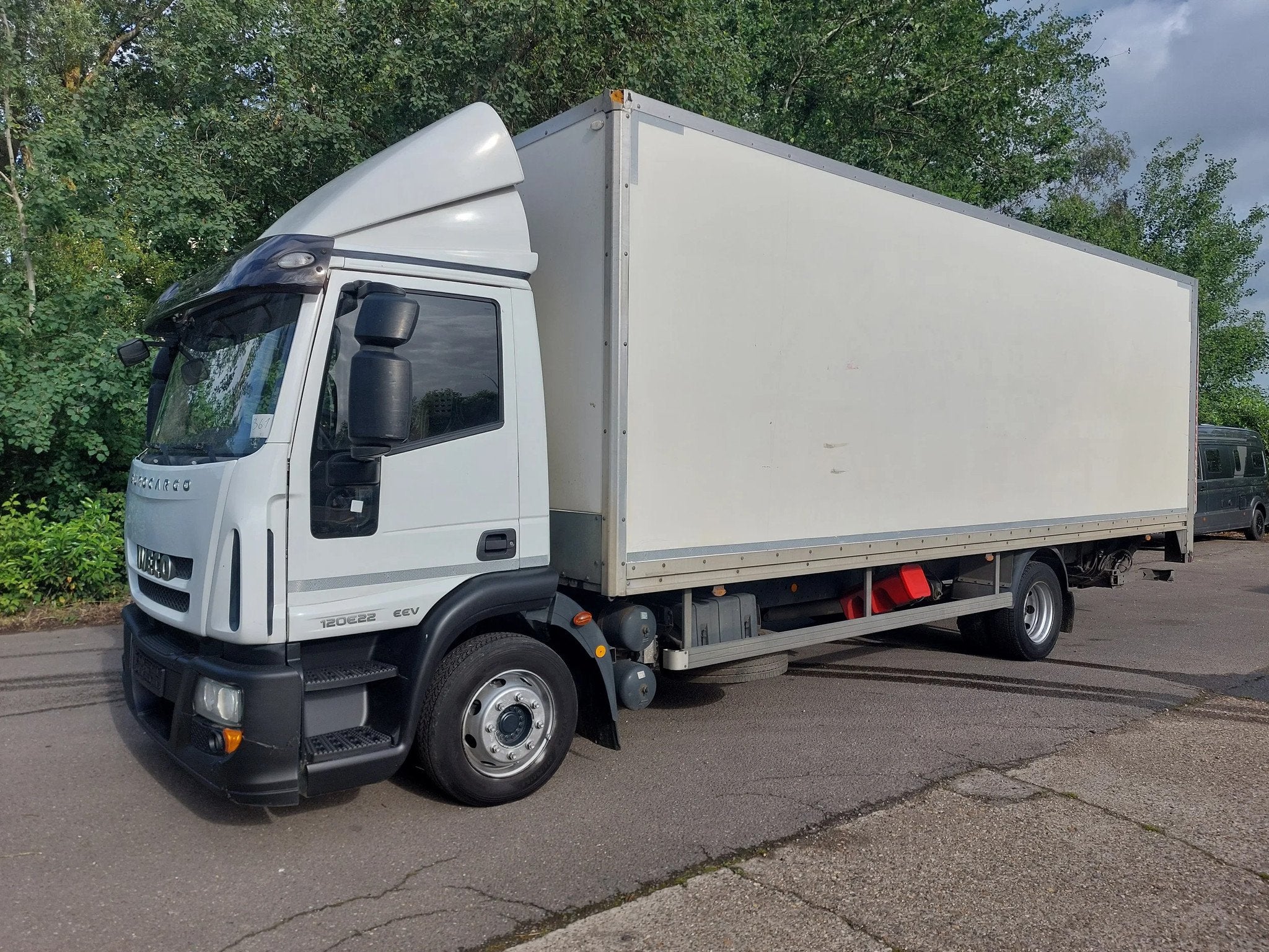 Iveco EuroCargo 120 E22 EEV Euro5 – koffer + LBW, Auto's, Vrachtwagens, Bedrijf, Te koop, Airconditioning, Centrale vergrendeling