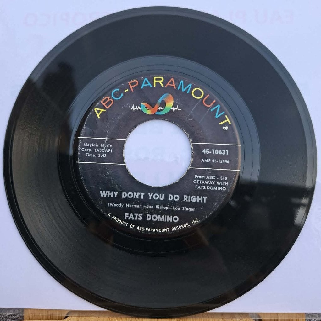 Fats Domino – Why Don’t You Do Right / Wigs, CD & DVD, Vinyles Singles, Pressage original, 7 inch, Utilisé, Jazz et Blues