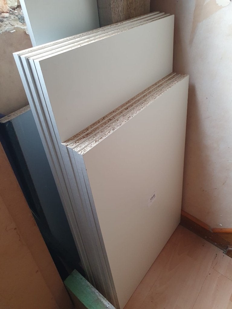 7 - nieuwe witte houten platen, Doe-het-zelf en Bouw, Platen en Panelen, Ophalen, Nieuw