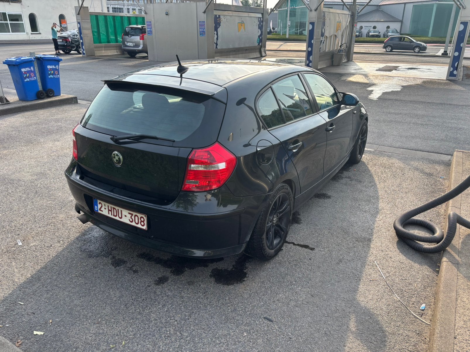 Bmw 1 serie 118d, 100 kW, Zwart, Leder, Bruin