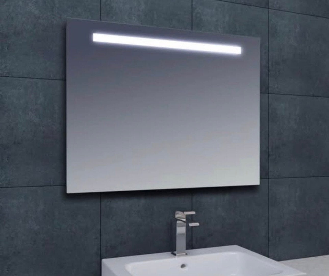 Meuble de salle de bain, vasque et miroir LED connecté, Maison & Meubles, Enlèvement, Comme neuf