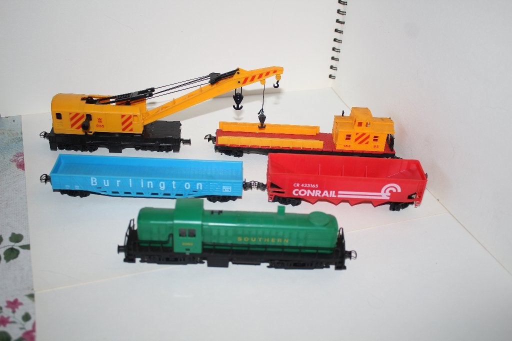 mehano ho loco southern + grue + wagons, Autres marques, Enlèvement ou Envoi, Locomotive, Courant continu