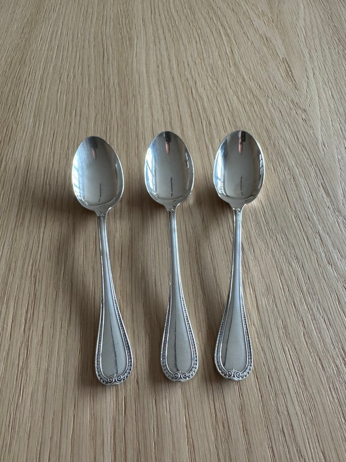 Christofle - 3 koffielepels - Malmaison - nieuw zndr verpakk, Enlèvement
