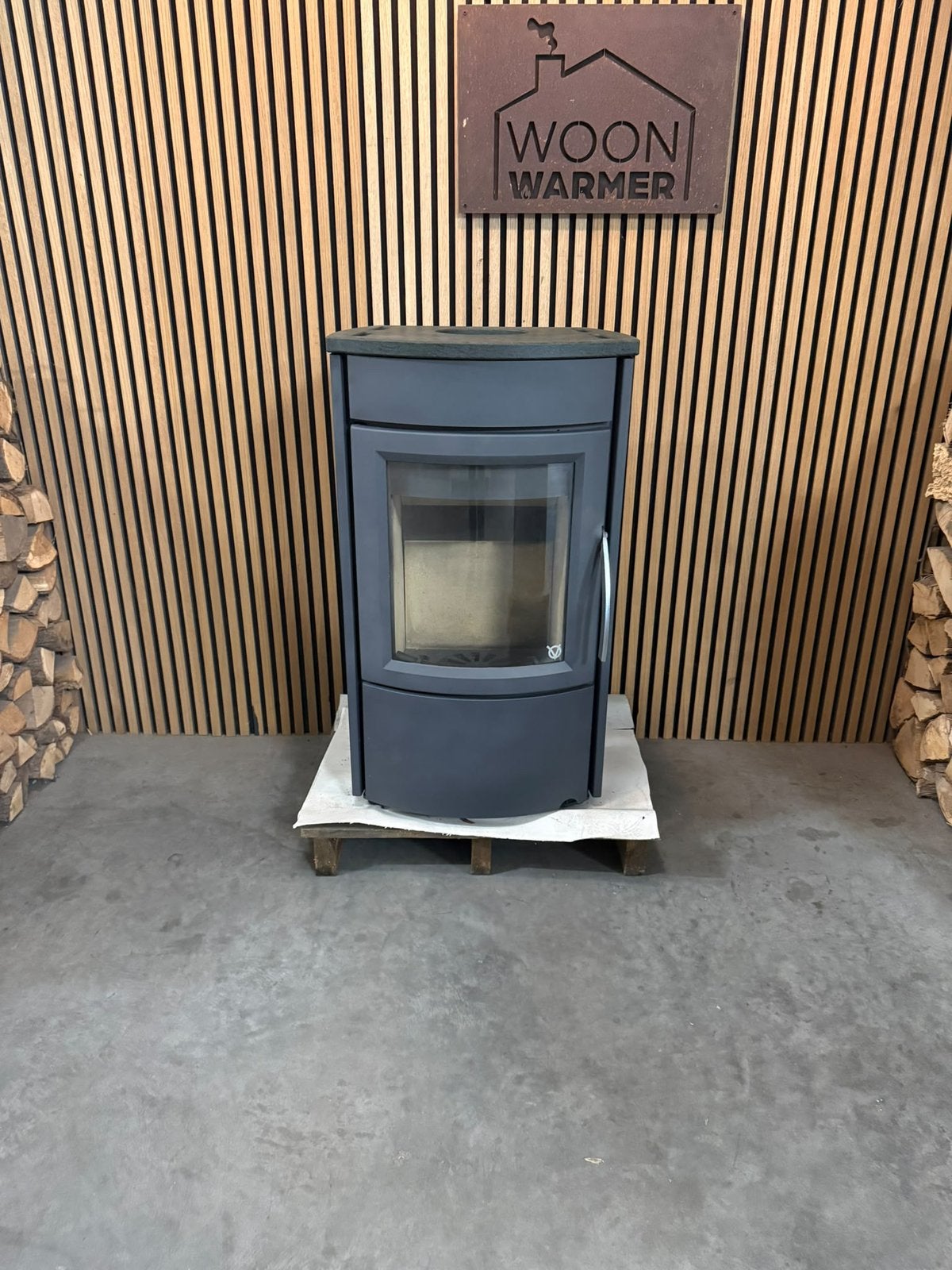 26100 Houtkachel Varde 7kw, Ophalen, Gebruikt, Houtkachel, Vrijstaand