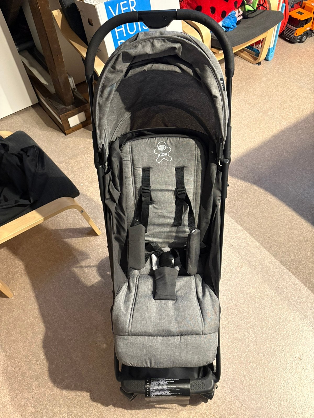Plooibuggy CBX grijs, Kinderen en Baby's, Ophalen, Zo goed als nieuw, Overige merken, Verstelbare rugleuning