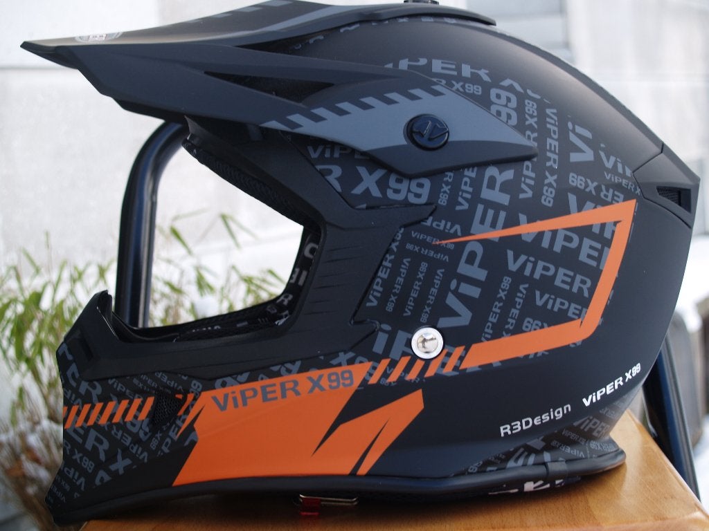 Casque Viper tout terrain Couleur Ktm porté 3 fois., Autres marques, M, Seconde main, Hommes