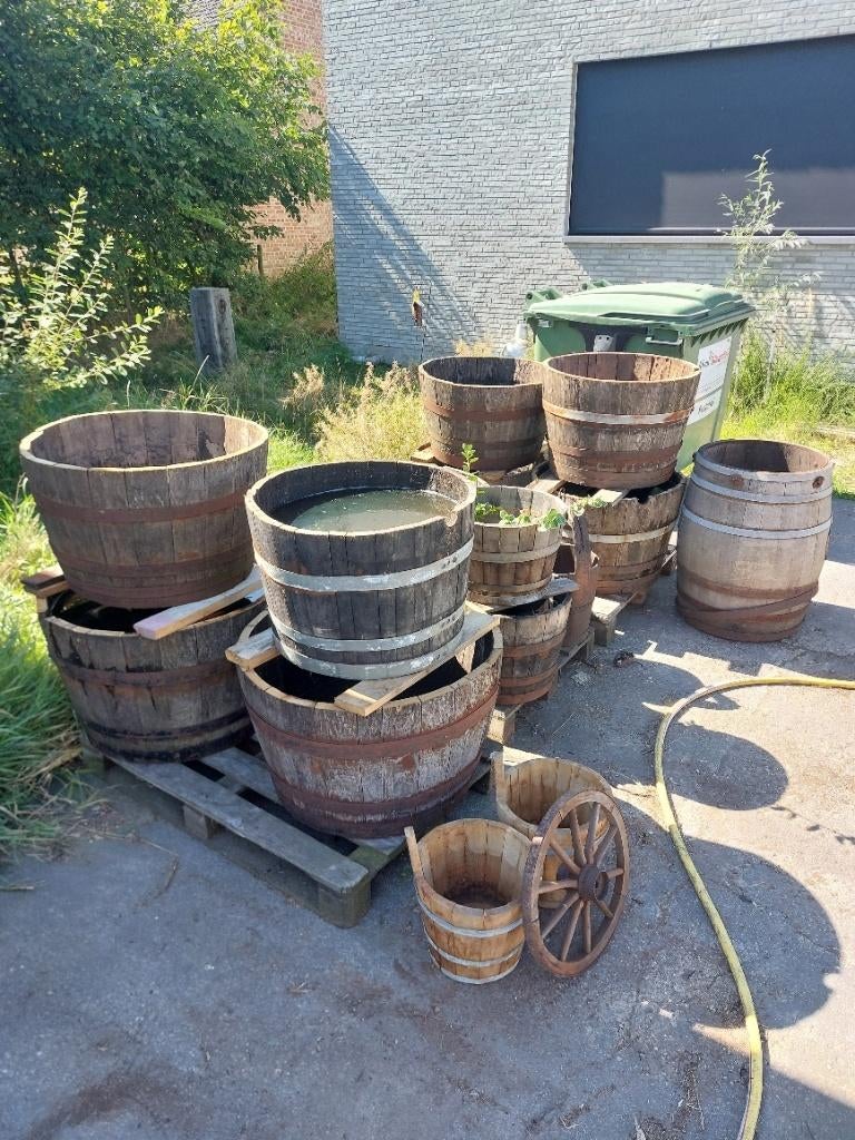 bloembakken kuipen, Ophalen