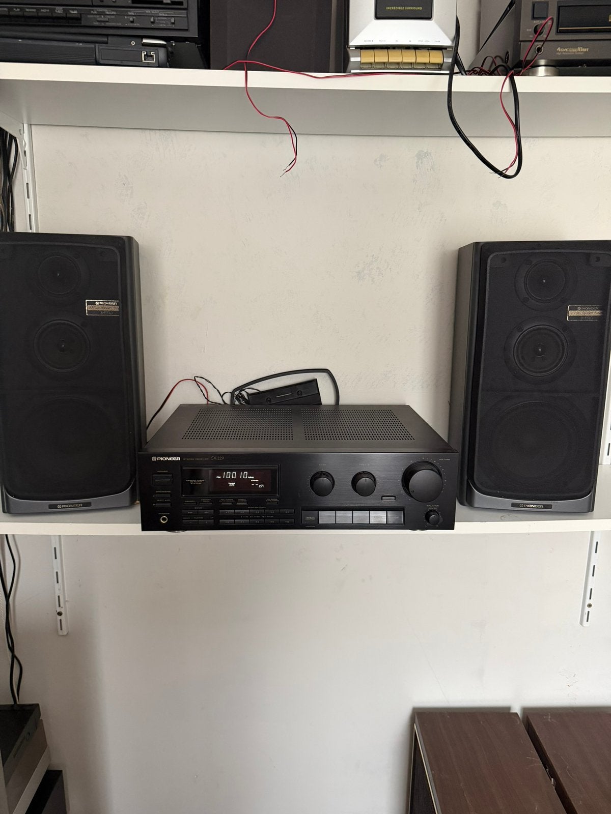 Pioneer receiver SX-229 en S-P510 3-weg luidsprekersysteem, Enlèvement ou Envoi, Comme neuf, Pioneer