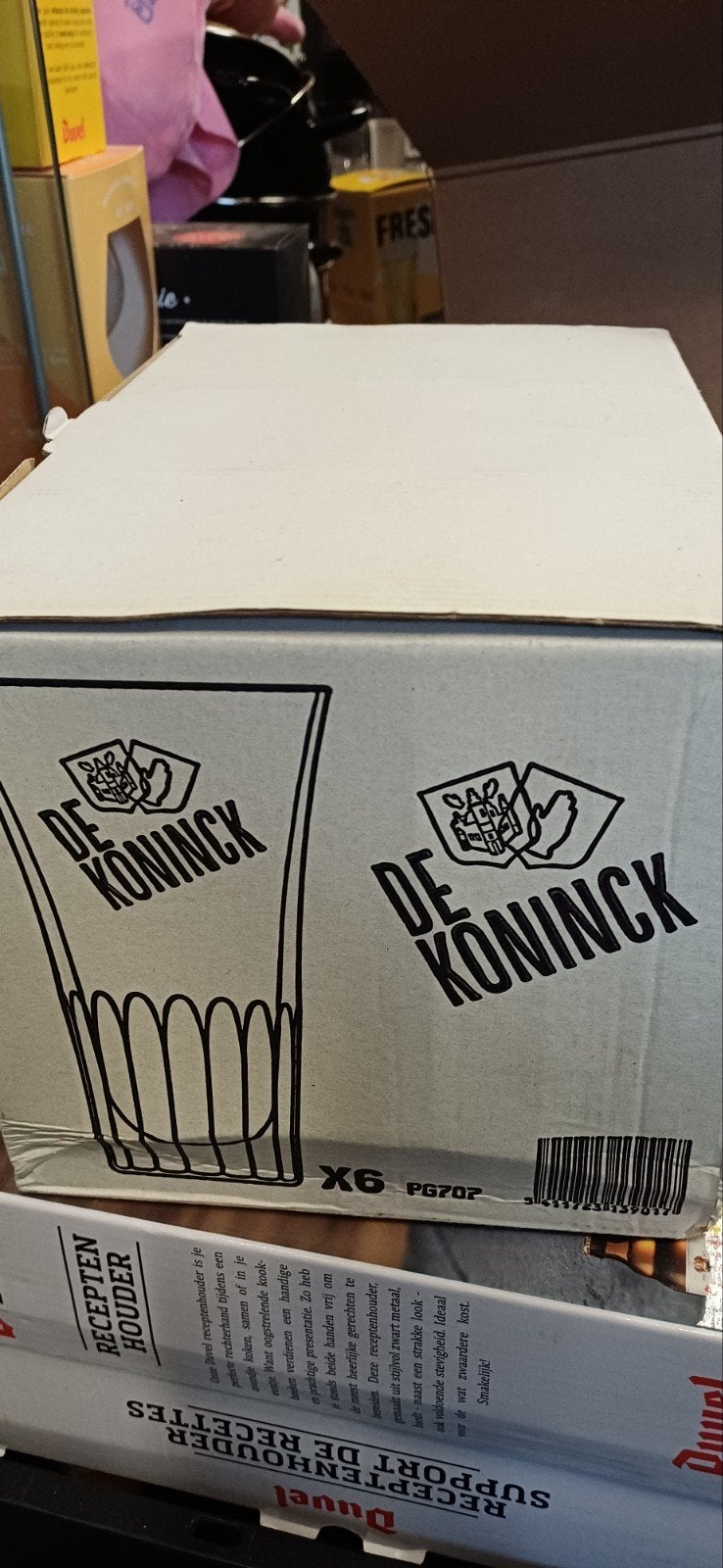 retro de koninck verzamelglazen nieuw, Verzamelen, Ophalen of Verzenden, Nieuw, Bierglas
