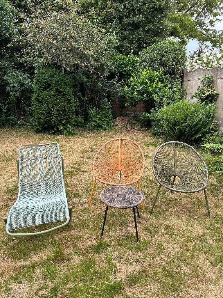 Tuinmeubelen gratis op te halen - in goede staat, Ophalen, Kunststof, 3 zitplaatsen, Zo goed als nieuw
