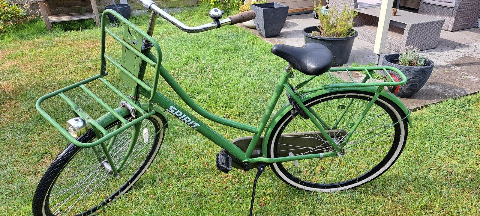 Spirit omafiets in goede staat., Fietsen en Brommers, Ophalen, Gebruikt, Velgrem, Handrem