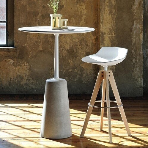 MDF ITALIA Flow barkrukken (3 stuks), Huis en Inrichting, Ophalen, 60 tot 90 cm, Hout, Met voetsteun