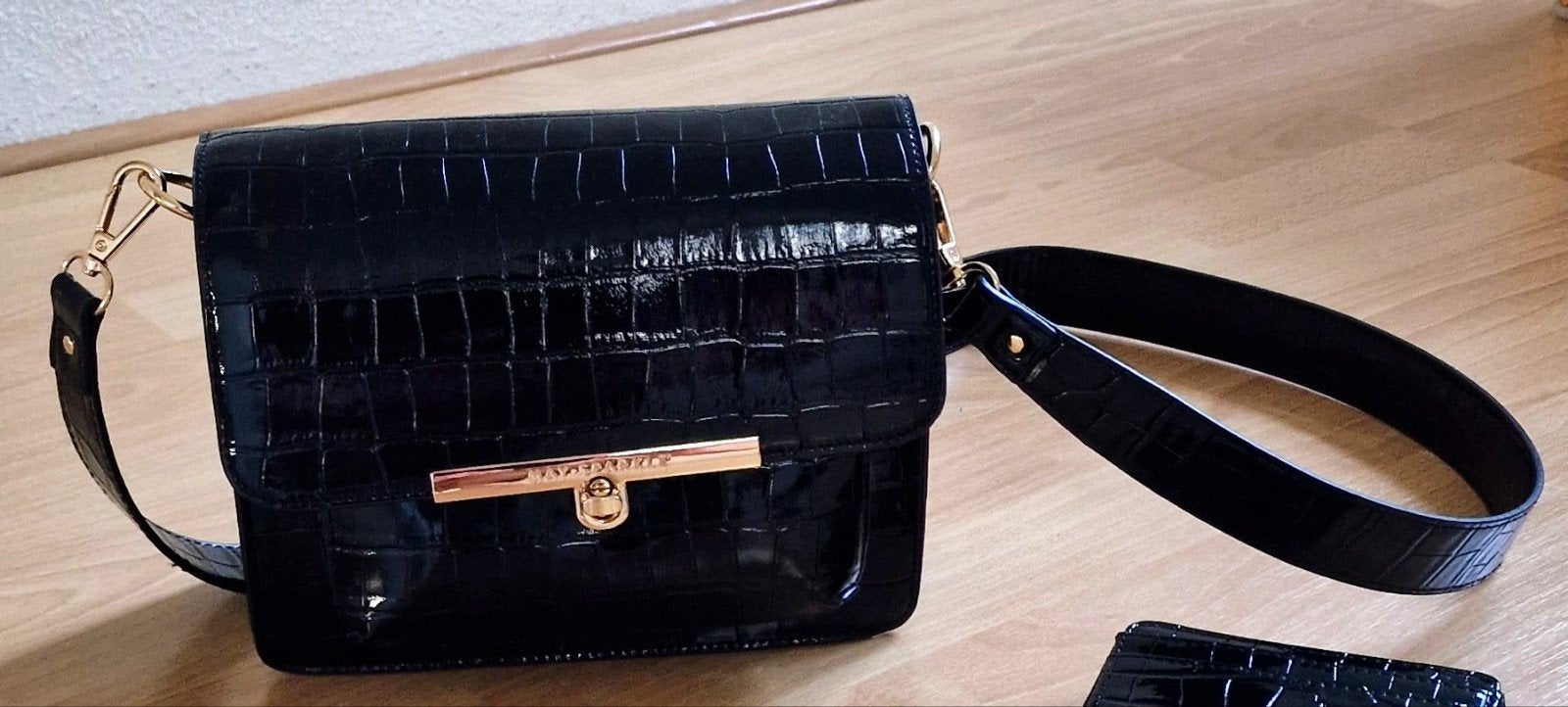 May Sparkle Festive Crossbody tas, Ophalen, Zwart