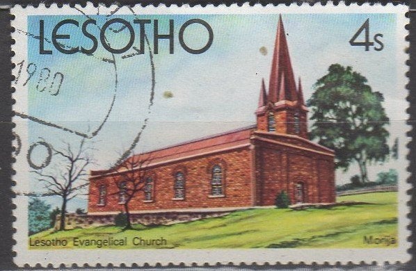 Lesotho - Evangelistische kerk in Morija - 1980, Timbres & Monnaies, Enlèvement ou Envoi, Affranchi