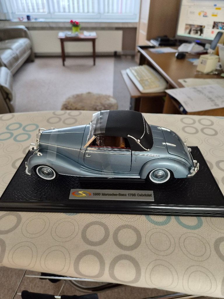 Mercedes-Benz 1:18 170 S Cabrio 1950, Ophalen, Nieuw, Auto, Overige merken