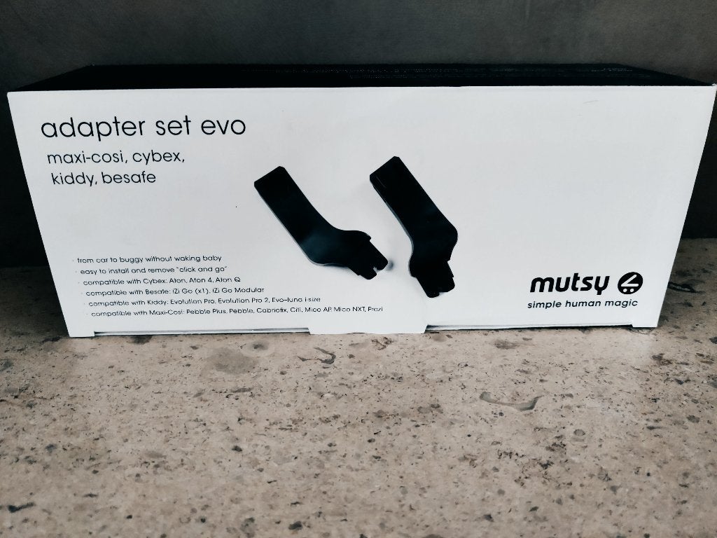 Adapter set mutsy Evo, Kinderen en Baby's, Ophalen of Verzenden, Zo goed als nieuw, Overige merken, Overige methoden