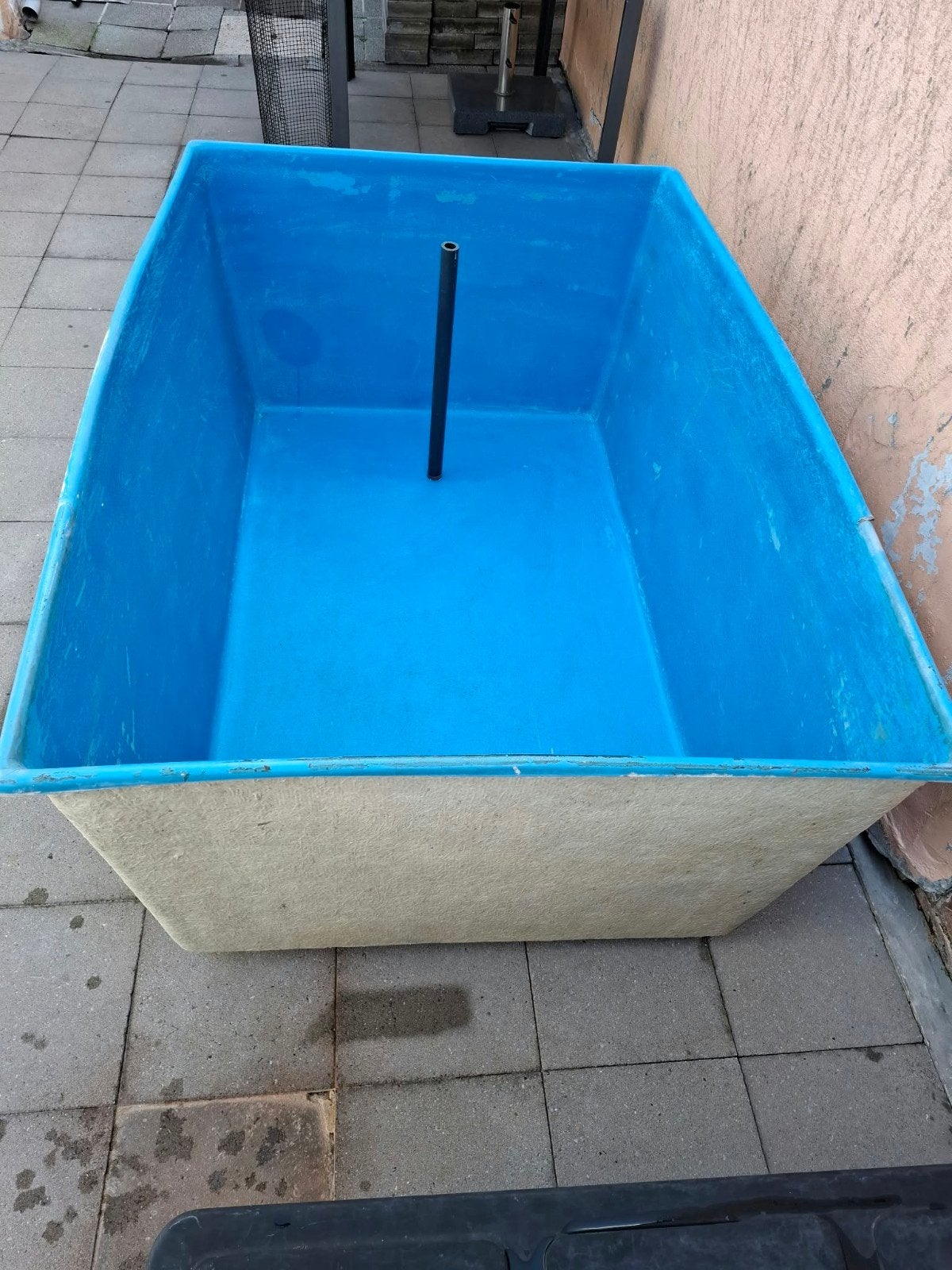 quarantainebak, Ophalen, Gebruikt, Vijverbak