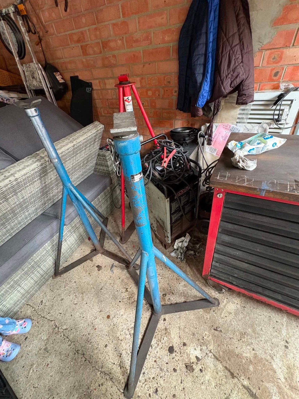 garage materialen, Ophalen