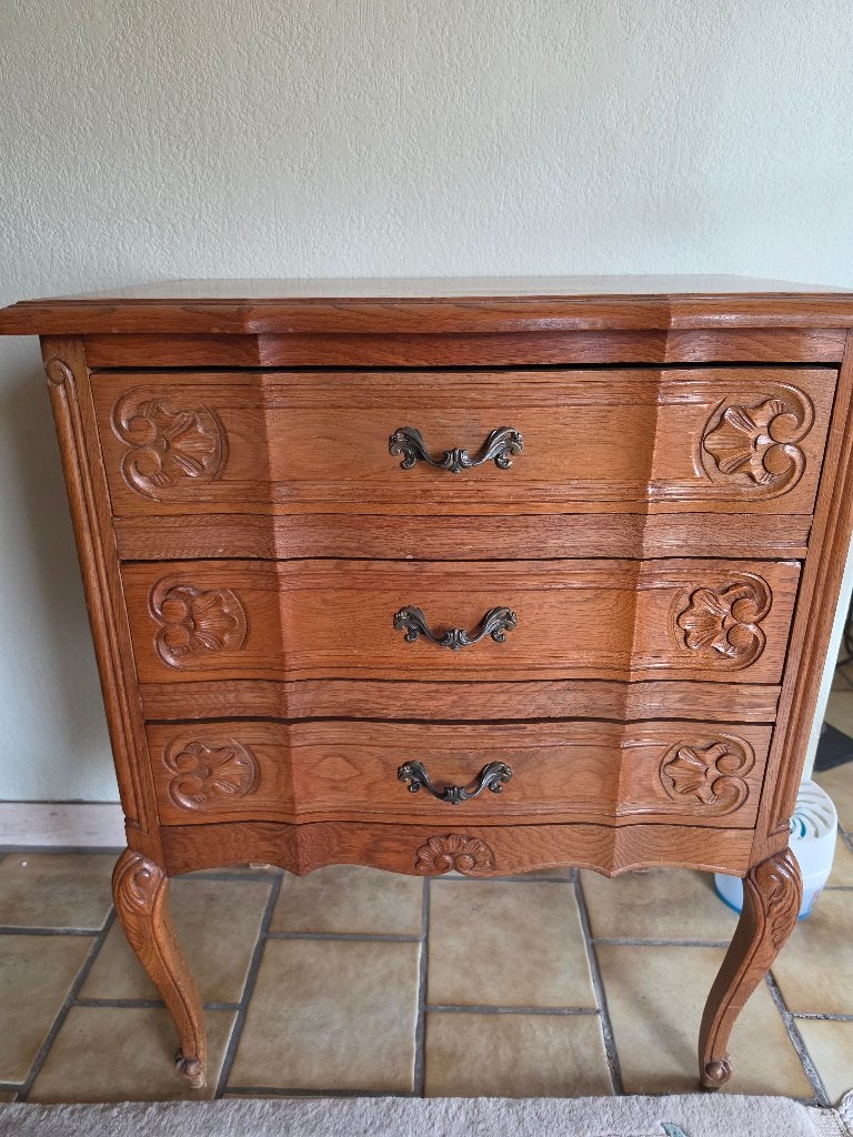 Vintage eiken commode Louis XV, Ophalen