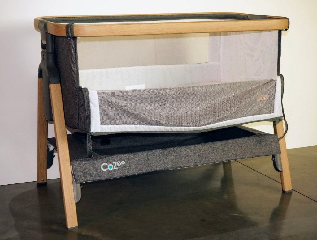 Tutti Bambini Cozee Co-sleeper Oak/Charcoal + Doos, Kinderen en Baby's, Ophalen, Zo goed als nieuw, Wieg