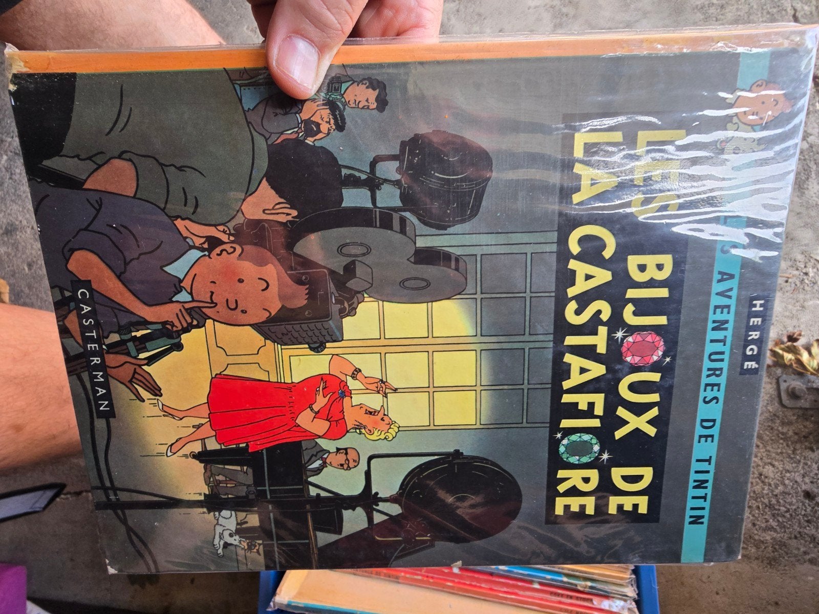 Lot anciens albums Tintin / Hergé Casterman + Jo, Zette et J, Enlèvement