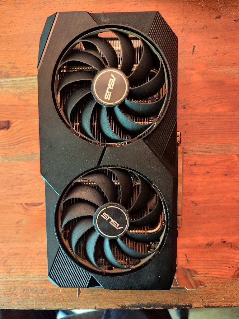 Asus dual Radeon 6600, Informatique & Logiciels, Cartes vidéo, Utilisé, AMD, PCI-Express 4.0, GDDR6, HDMI, DisplayPort, Envoi