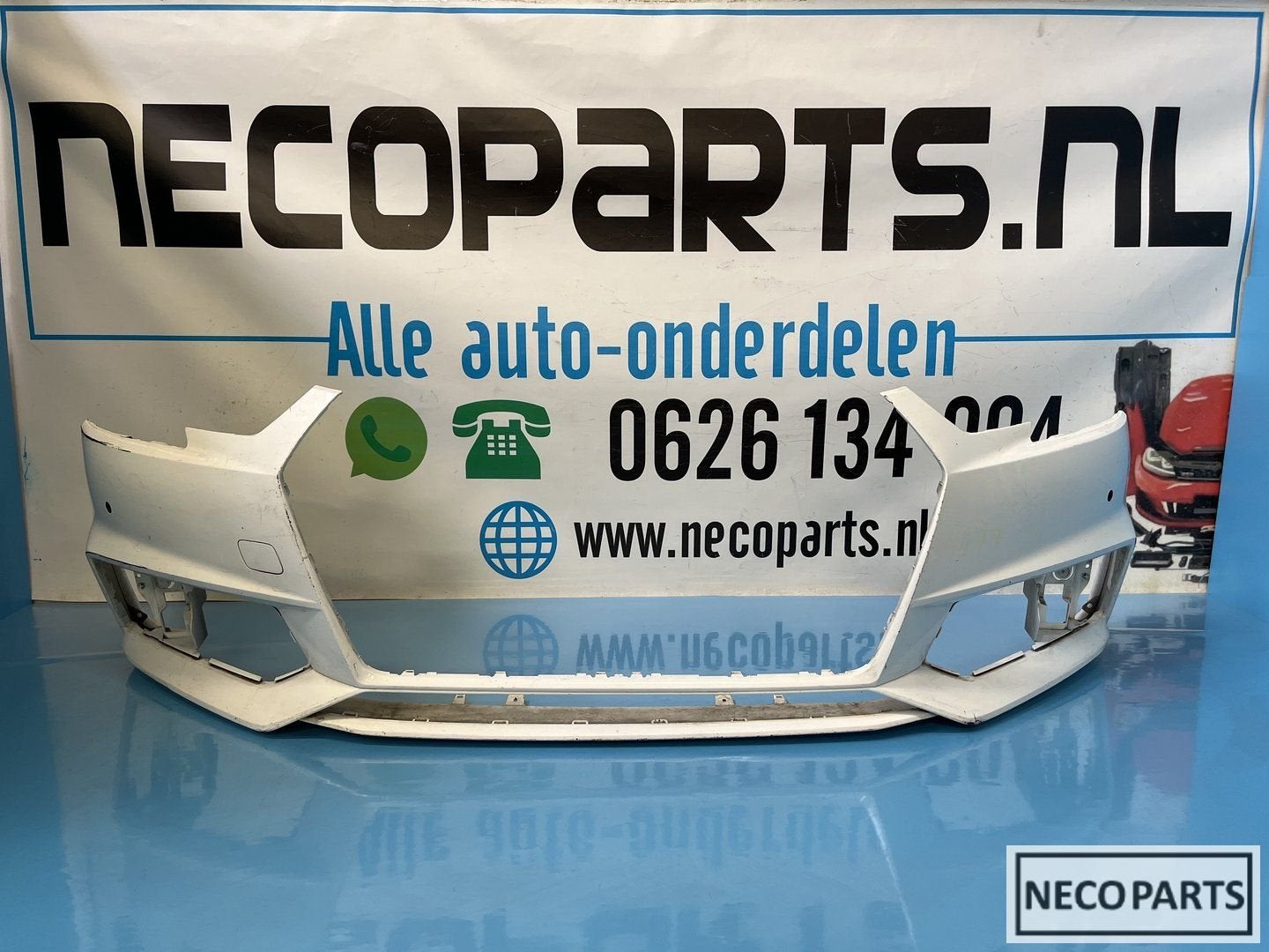 AUDI A4 B9 8W VOORBUMPER BUMPER ORIGINEEL, Auto-onderdelen, Carrosserie, Spatbord, Audi, Gebruikt, Ophalen of Verzenden