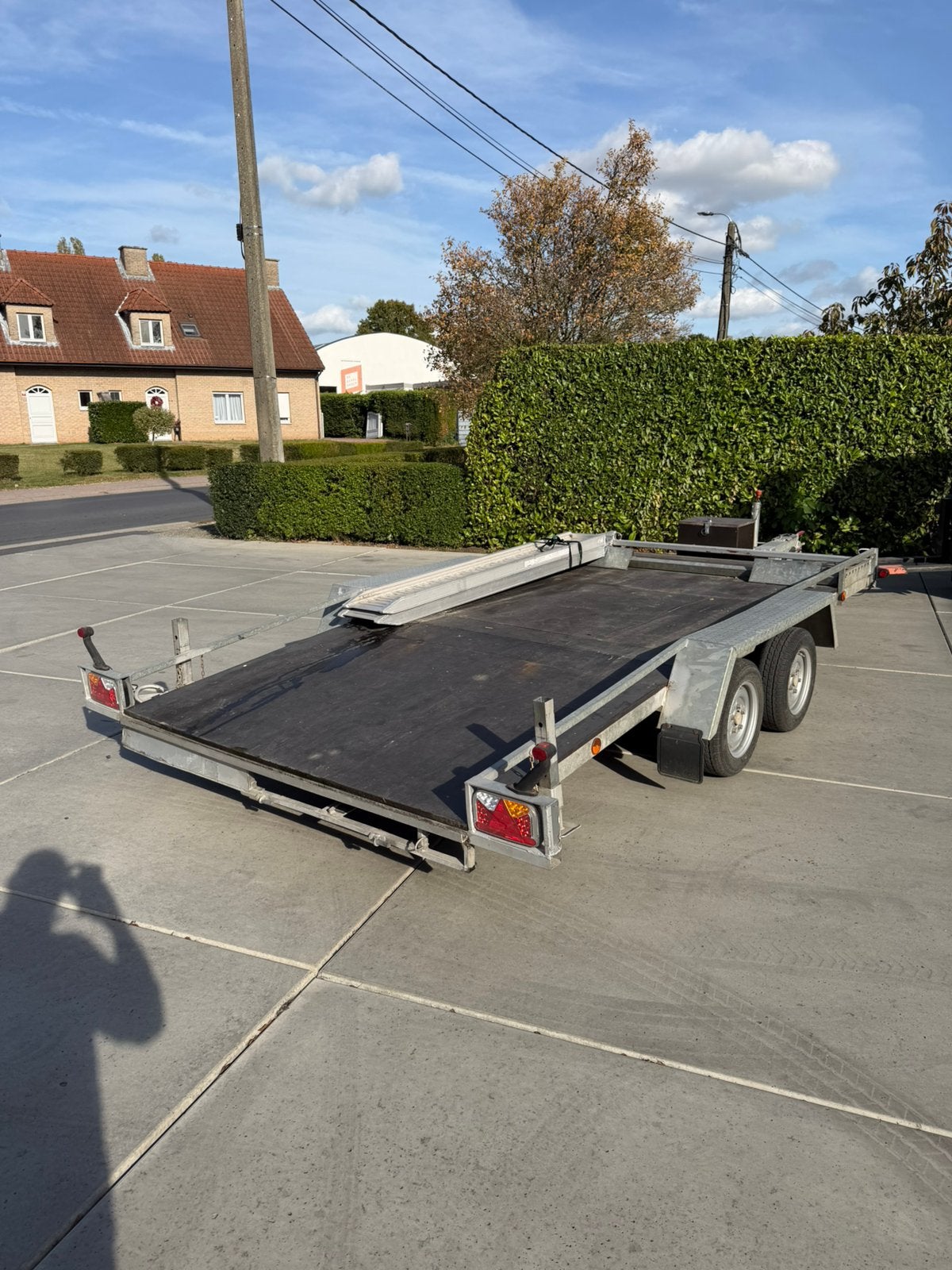 Auto aanhangwagen, Ophalen, Gebruikt