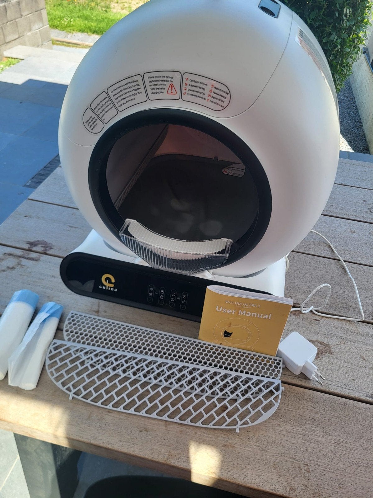 Automatische kattenbak - Culina Ultra 2 Smart Litter Box, Ophalen, Zelfreinigend, Zo goed als nieuw, Open