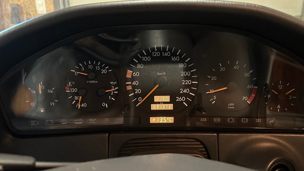 Mercedes 500SEL 91D km, Auto's, Automaat, 4 deurs, Achterwielaandrijving, 4973 cc