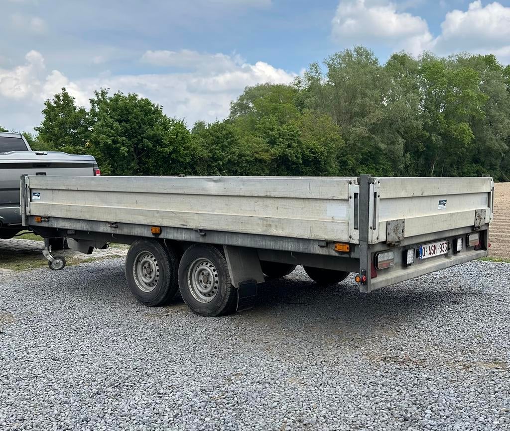 Geremde dubbelas aanhangwagen, Auto diversen, Aanhangers en Bagagewagens, Ophalen