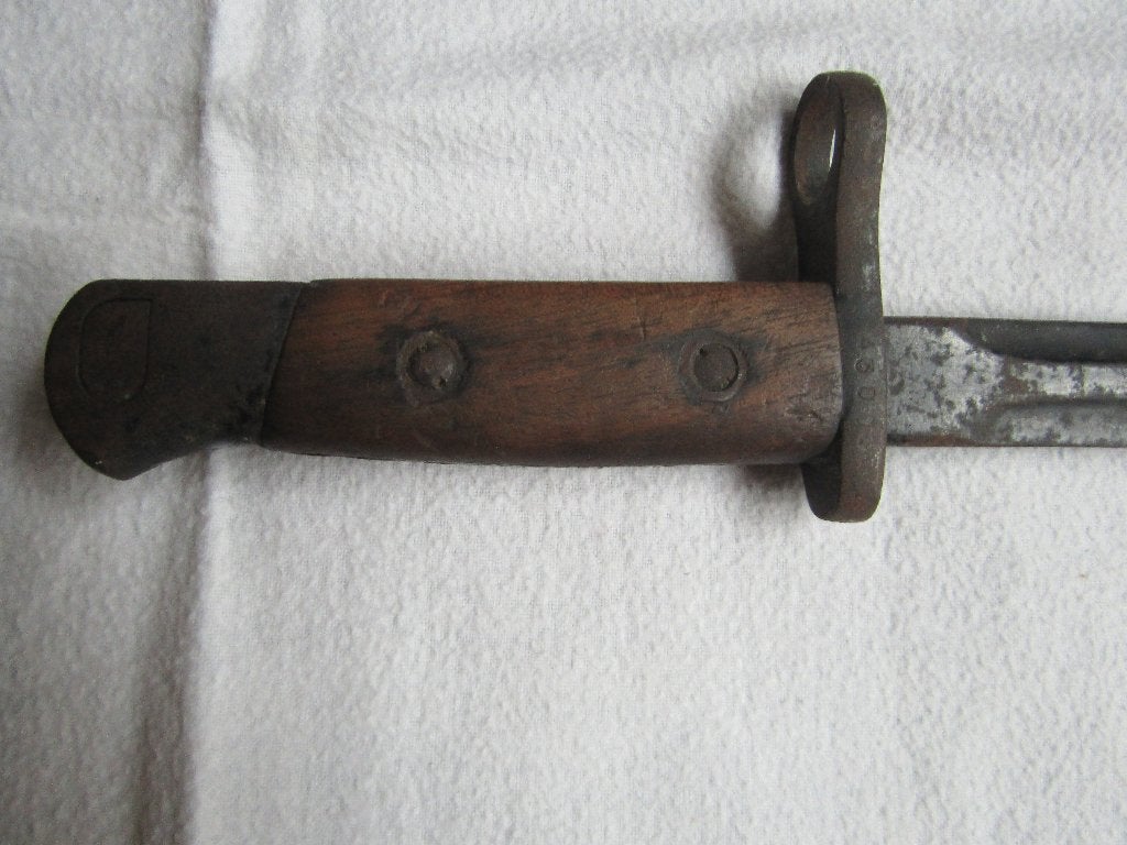 Opmerkelijk „BELGIAN BAJONET” model 1907, Ophalen of Verzenden, Landmacht, Mes of Dolk