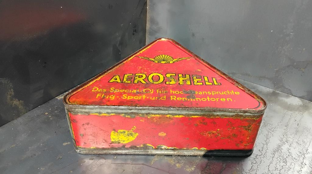 aeroshell olieblik triangle driehoek, Verzamelen, Ophalen