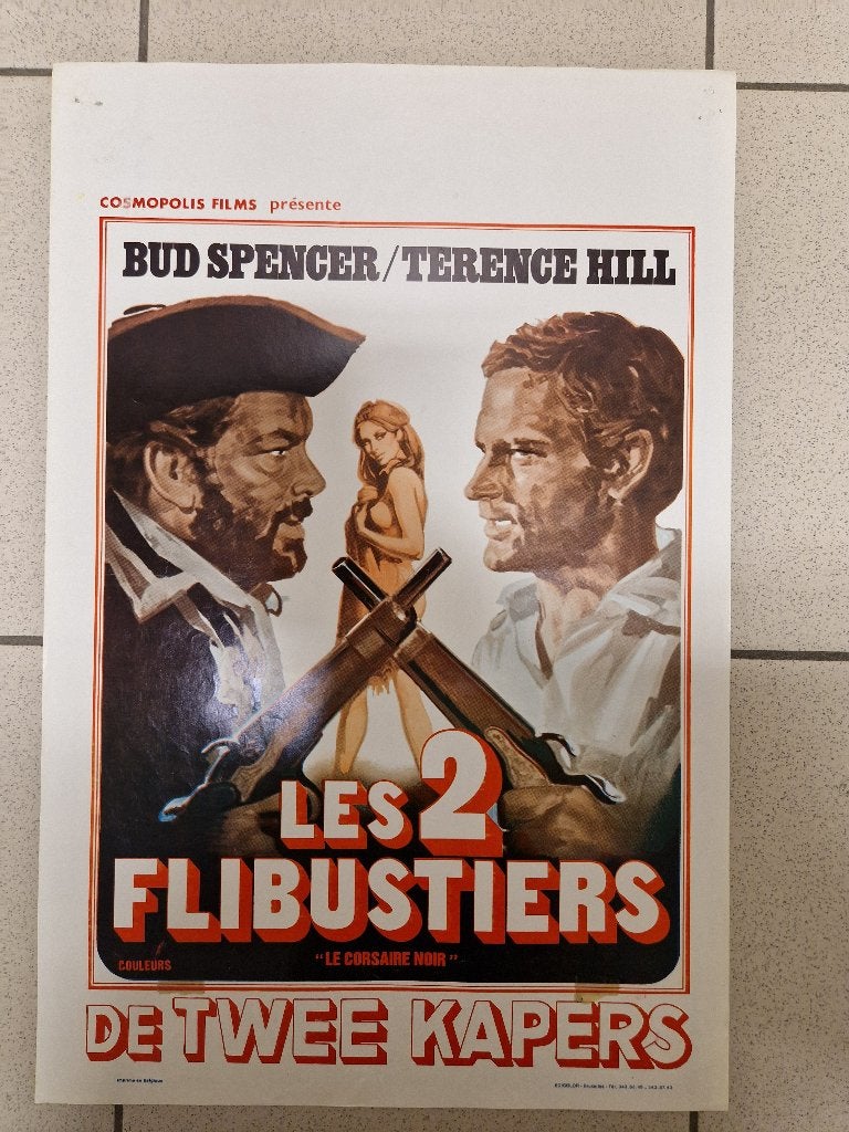 filmaffiche Terence Hill Blackie The Pirate 1971 filmposter, Collections, Posters & Affiches, Enlèvement ou Envoi, Rectangulaire vertical