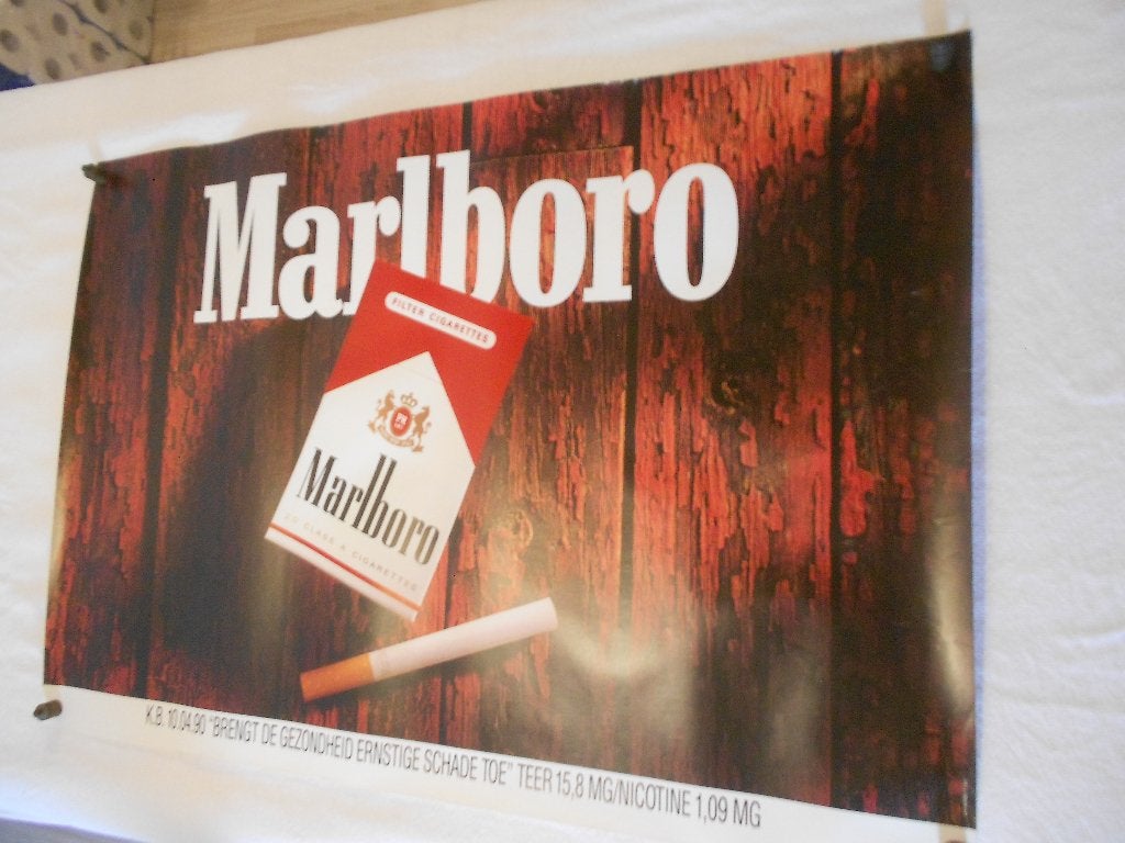 marlboro  poster, Ophalen of Verzenden