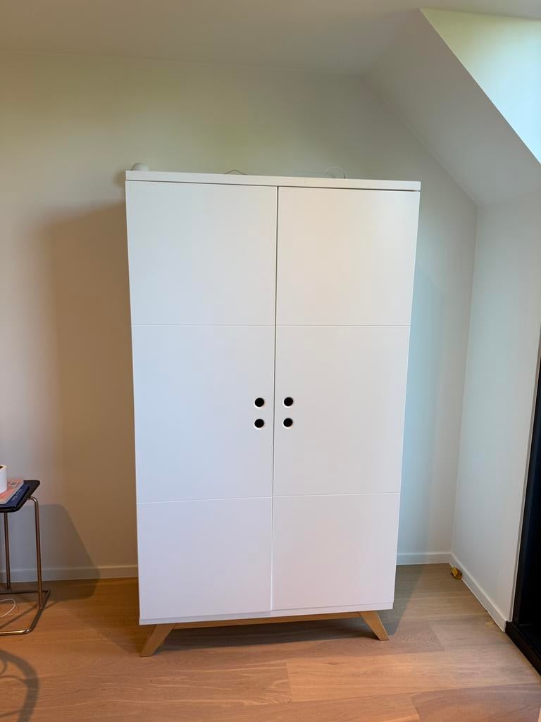 Witte Bopita kast met babybed en commode, Kinderen en Baby's, Ophalen, Gebruikt