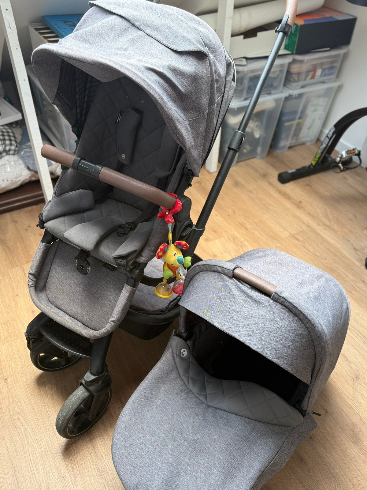 Poussette 2 en 1 Harvey³ Premium Diamond Grey avec nacelle, Enfants & Bébés, Autres marques, Avec nacelle, Enlèvement, Utilisé