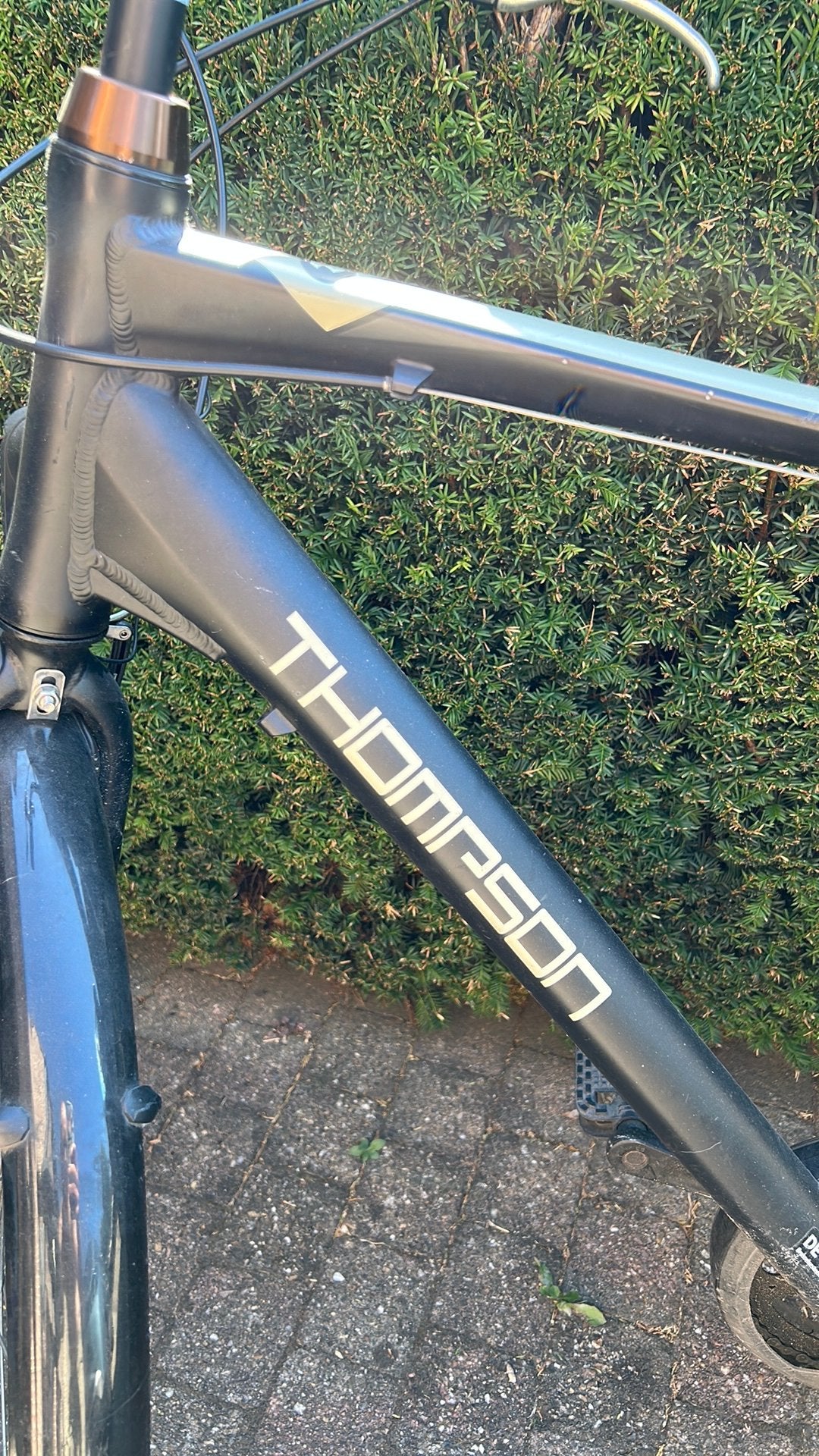 Thompson heren fiets wit/zwart, Fietsen en Brommers, Ophalen, Gebruikt, Overige merken