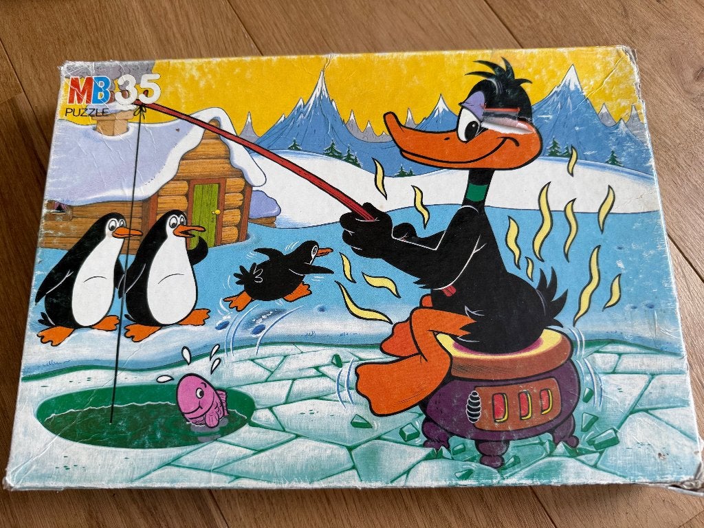 MB puzzel Pinguin, Ophalen, 10 tot 50 stukjes, Gebruikt, 2 tot 4 jaar