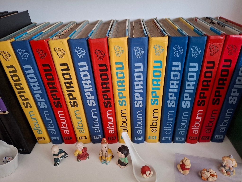 14 albums recueils Spirou-  1975-pas d'envoi, Plusieurs BD, Enlèvement, Utilisé, Divers auteurs