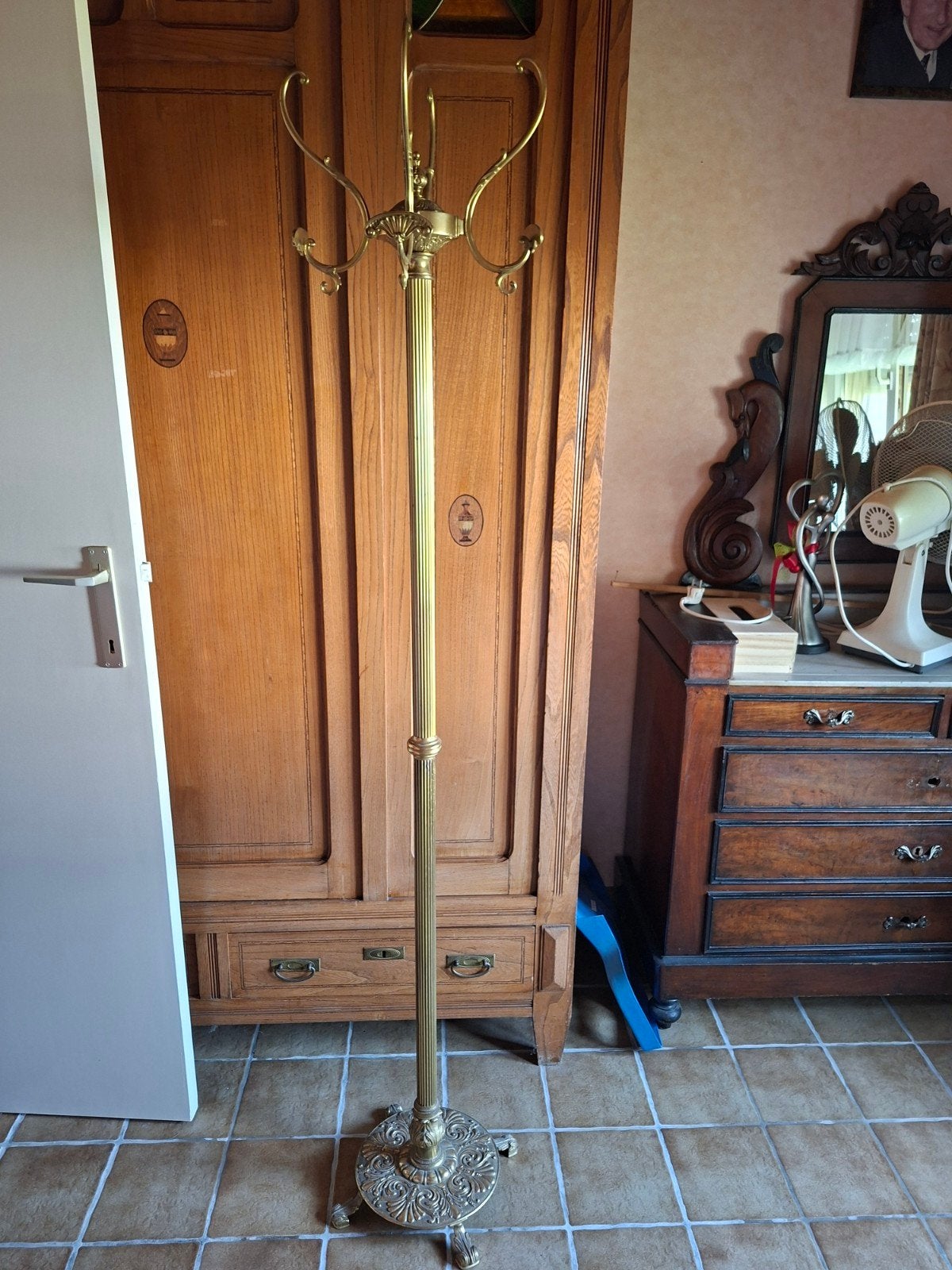 koperen kapstok, Huis en Inrichting, Woonaccessoires | Kapstokken, Ophalen, Gebruikt