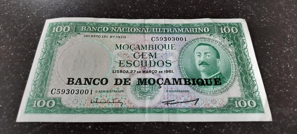 Billet de banque - monnaie Mocambique 1 pièce, Enlèvement ou Envoi
